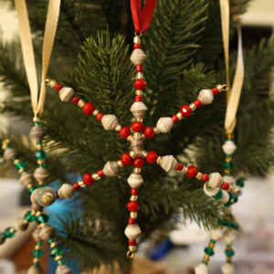 Magazine Bead Snowflake Ornament