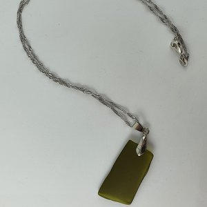 Recycled Glass Chain Necklace