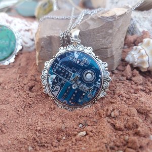 Circuit Board Necklace - Vintage