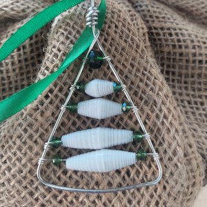 Paper Bead Tree Ornament - Small